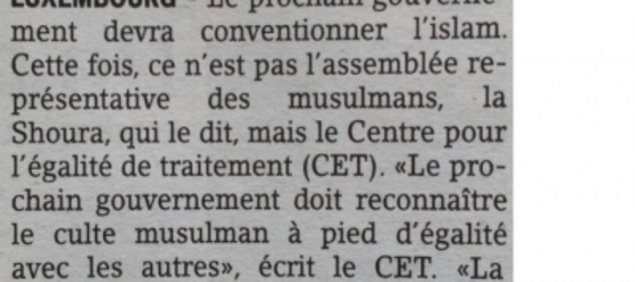 Luksemburg: CET ukazao na diskriminaciju muslimana