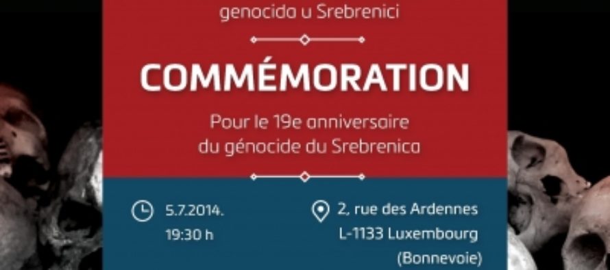 Luksemburg: Komemoracija povodom genocida u Srebrenici zakazana za 5. juli